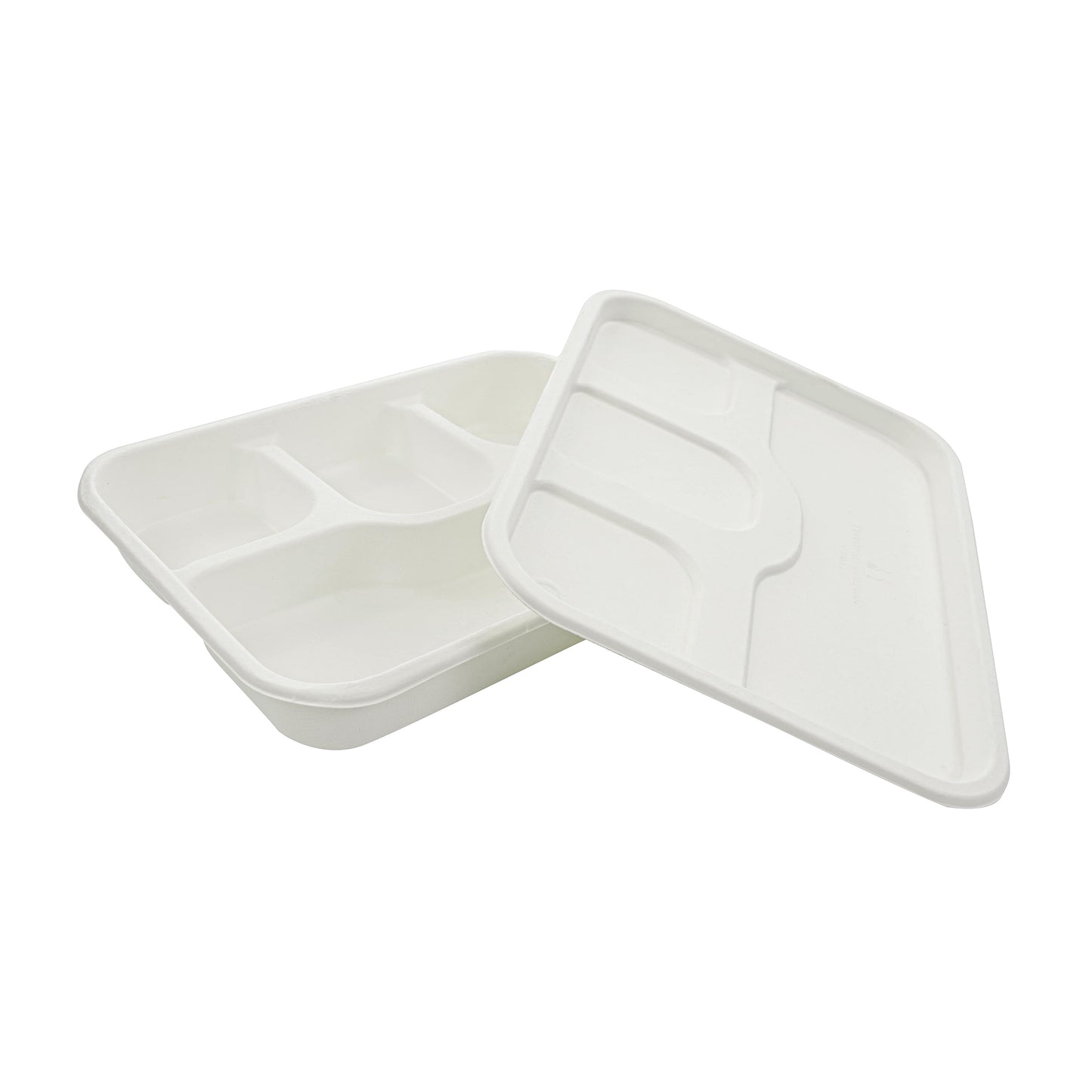 4 Compartment Meal Tray with Lid