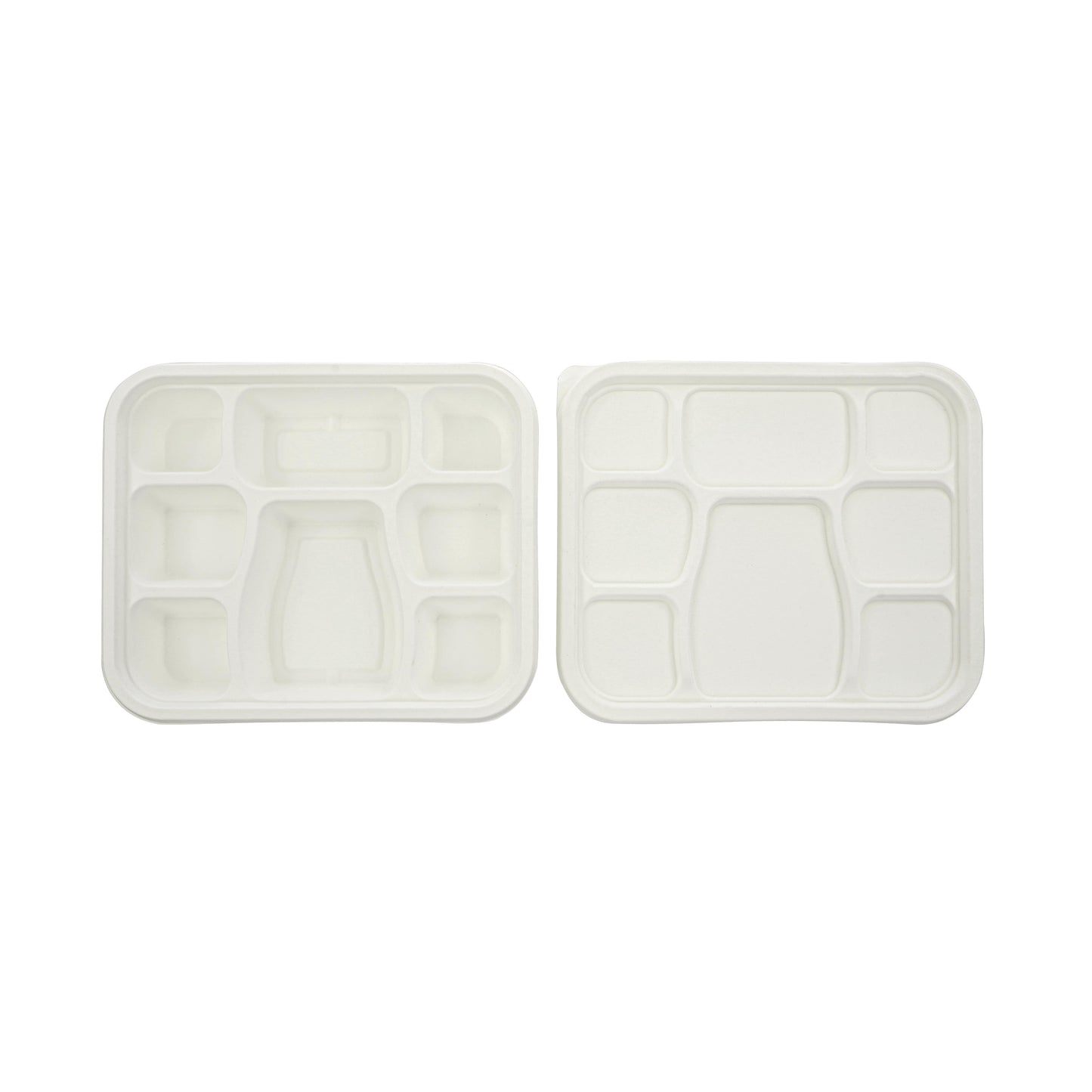 8 Compartment Meal Tray with Lid