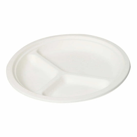 10 inch 3 Compartment Round Plate